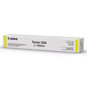 Canon 034 dažų kasetė 1 vnt. Originali Geltona