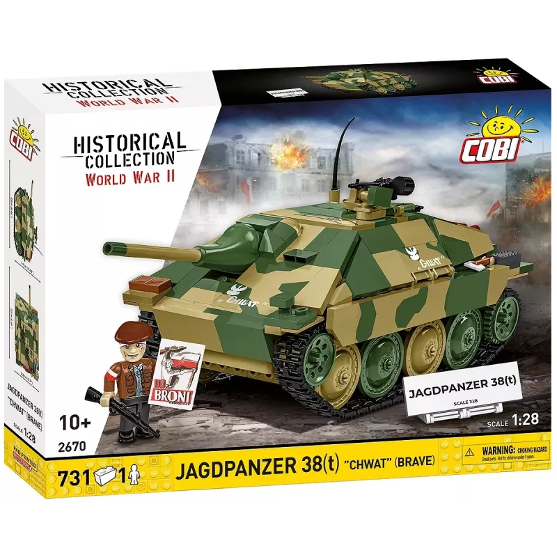 Cobi Blocks Jagdpanzer 38t Brave konstrukcinis rinkinys, 731 detalė