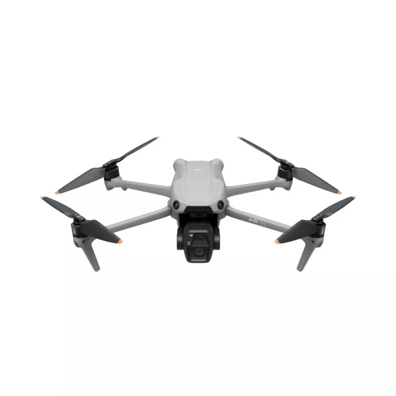 Kvadrokopteris DJI Air 3s RC-N3 — 50 MP kamera, 4K 3840×2160, 4 rotoriai, maks. 27 m/s, 32 000 m nuotolis, 4276 mAh baterija, pilkas