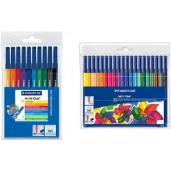 20 STAEDTLER Noris 326 flomasterių rinkinys, įvairių spalvų (326 WP20)