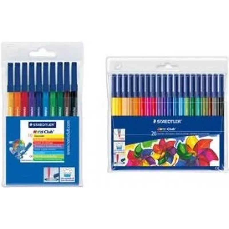 20 STAEDTLER Noris 326 flomasterių rinkinys, įvairių spalvų (326 WP20)