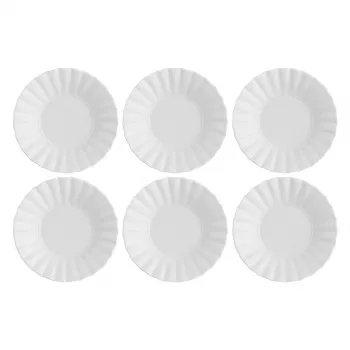 Sriubos lėkščių rinkinys LA PORCELLANA BIANCA Ducale White, 6 vnt., 22 cm