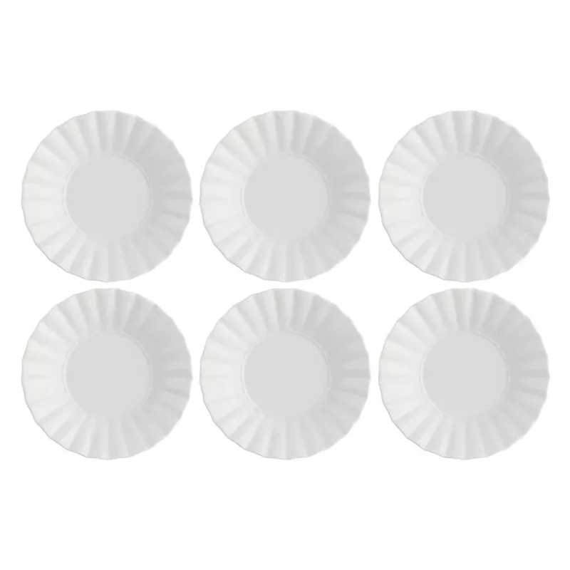 Sriubos lėkščių rinkinys LA PORCELLANA BIANCA Ducale White, 6 vnt., 22 cm