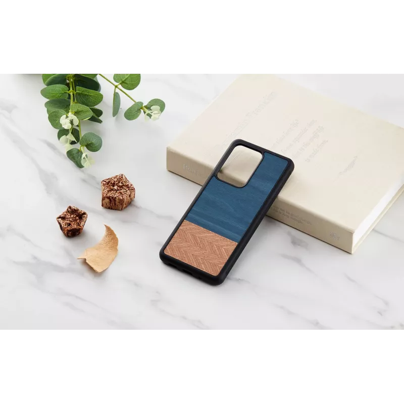 Apsauginis išmaniojo telefono dėklas Man and Wood Galaxy S20 Ultra Denim Juoda