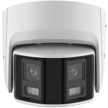 IP apsaugos kamera Hikvision DS-2CD2346G2P-ISU/SL 4MP kupolinė, 2,8 mm objektyvas, 180° matymo laukas, IR 30 m, IP67, PoE/DC