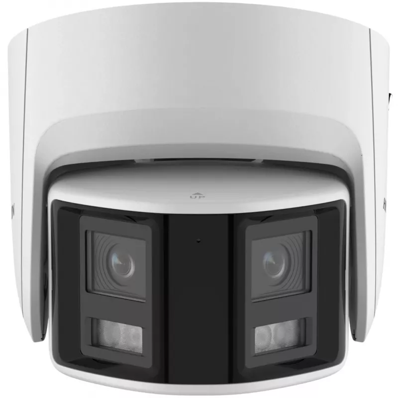 IP apsaugos kamera Hikvision DS-2CD2346G2P-ISU/SL 4MP kupolinė, 2,8 mm objektyvas, 180° matymo laukas, IR 30 m, IP67, PoE/DC