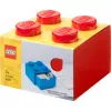 LEGO stalo stalčius 4, dėžutė raudona, su stud'ais