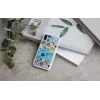 Telefono dėklas iKins, skirtas iPhone XS / iPhone X S – baltas poppin rock apsauginis galinis dangtelis