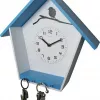 NeXtime klok 3109bl Cuckey, 30.5x33x11 cm, sieninis, mėlynas/baltas
