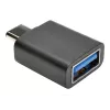 Eaton Tripp Lite Series USB 3.1 Gen 1.5 Adapter USB-C į USB Type A M/F 5 Gbps planšetinis kompiuteris išmanusis telefonas - USB adapteris - USB Type A (M) į 24 kontaktų USB-C (M) - USB 3.1 - Juoda (U428-000-F)