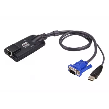 ATEN USB į VGA per Cat5e/6 KVM adapterio laidas (CPU modulis), su virtualios laikmenos palaikymu