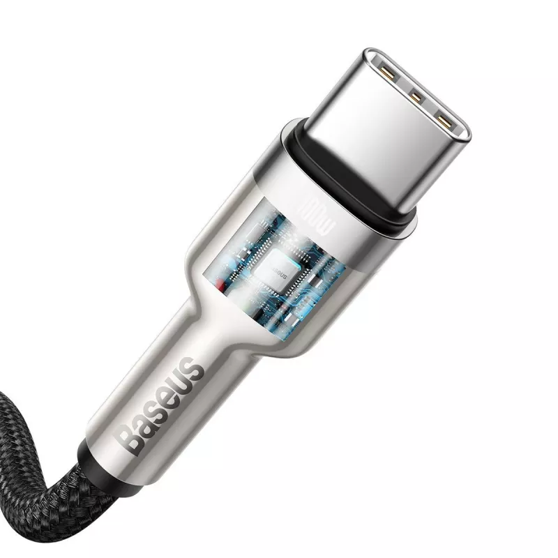 USB-C į USB-C kabelis Baseus CATJK-C01, USB 3.2 Gen 1, 1 m, juodas