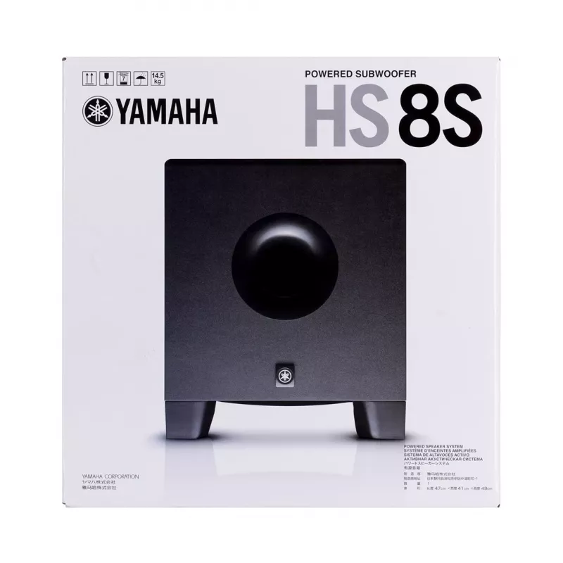 Yamaha HS8S žemų dažnių garsiakalbis, juodas 150 W