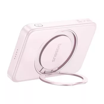 Išorinė baterija Baseus PicoGo Qi2 5000mAh 20W Rožinė