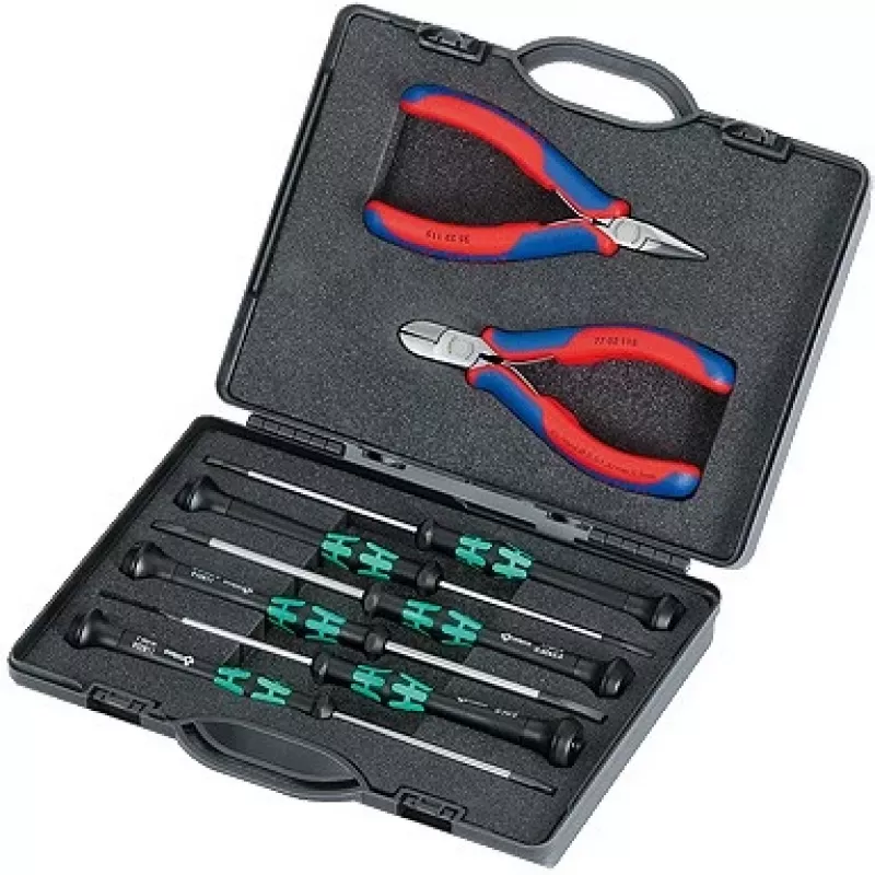 Daugiafunkcinės replės Knipex Knipex dėklas elektronikos replėms raudonos