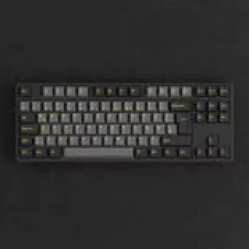 Mechaninė žaidimų klaviatūra AKKO Juoda & Gold 5087S, Akko V3 Cream Geltona Pro jungikliai, RGB apšvietimas
