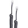 shiverpeaks ®-BASIC-S-Telefoninio ragelio spiralinis laidas-Laidas 2x 4P4C, Balta, 4,0m (BS70134)