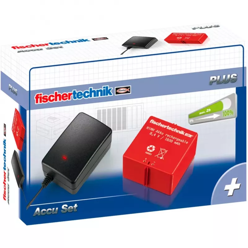 Baterijų įkroviklis Fischertechnik 34969 NiMH 1500mAh 8.4V Juodas Raudonas