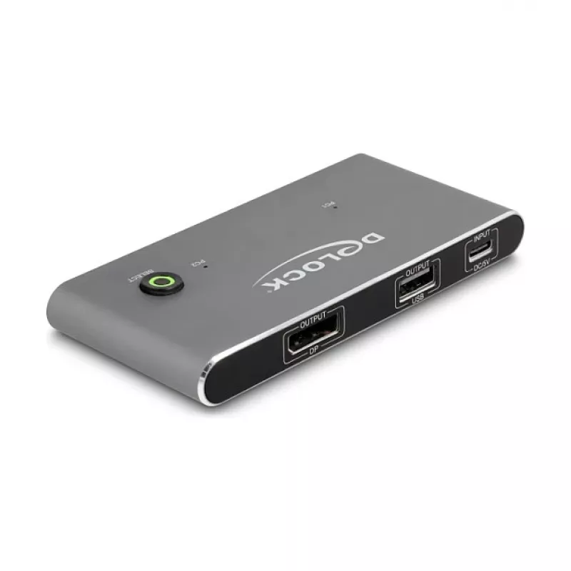 KVM jungiklis DeLOCK 11487 USB 8K Ultra HD 144 Hz