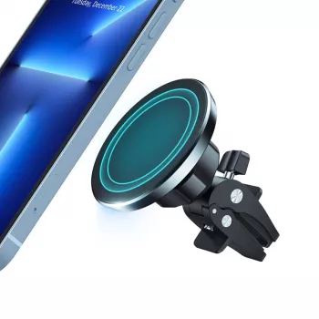 „Crong CRG-CH6-BLK“ magnetinis automobilinis laikiklis su „MagSafe“, skirtas „iPhone 12“ ir naujesniems