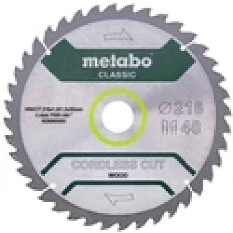 Apskritas pjūklo diskas Metabo 628065000 21.6 cm kiaurymė 3 cm