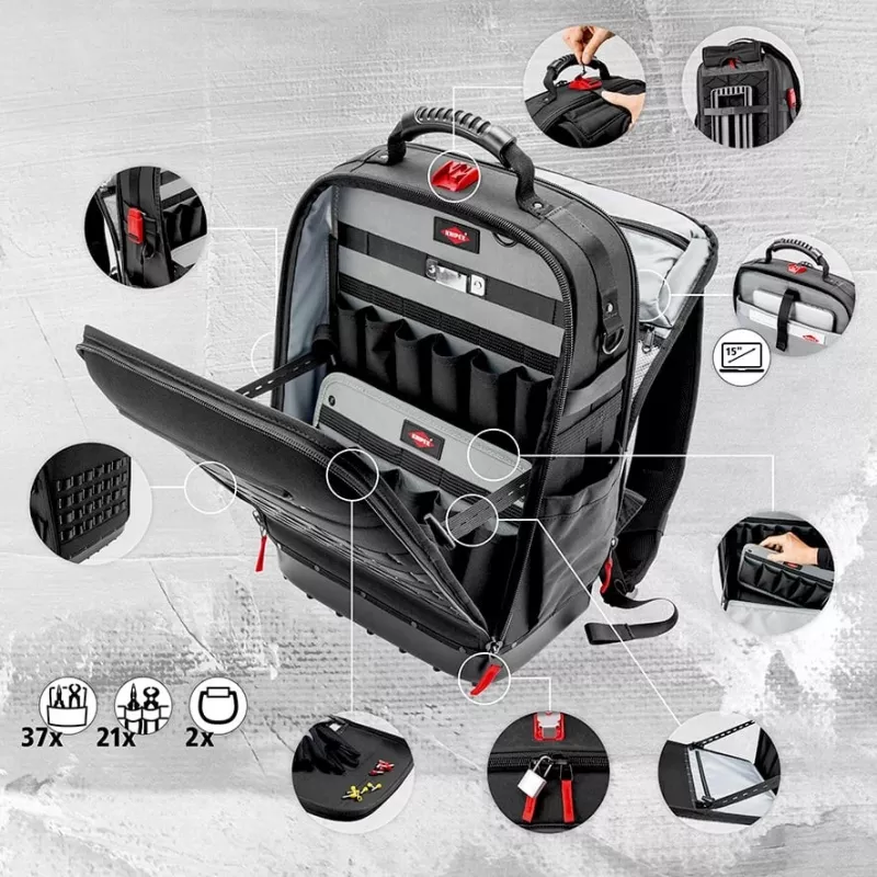 Knipex 00 21 50 E mechanikos įrankių rinkinys 22 įrankiai