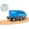 „BRIO World“ atgal traukiamas traukinys, juodas ir mėlynas, 36019
