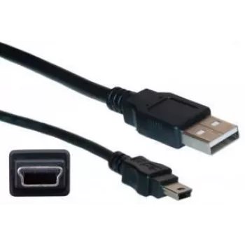 6 pėdų konsolės kabelis su USB A tipo ir mini-B jungtimis