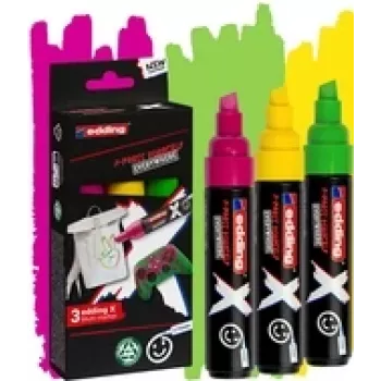 Marker set Edding Multimarker 4-6900-3-3, 3 vnt., kintamas linijos plotis 2,0–10,0 mm, įvairios spalvos