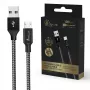 Įkrovimo laidas Extralink Smart Life 15W USB-A į microUSB 100 cm PVC juodas