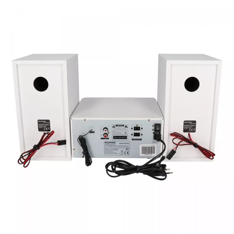 Namų garso mikro sistema BLAUPUNKT MS16BT 15 W, CD/USB/MP3, Bluetooth, FM RDS, balta