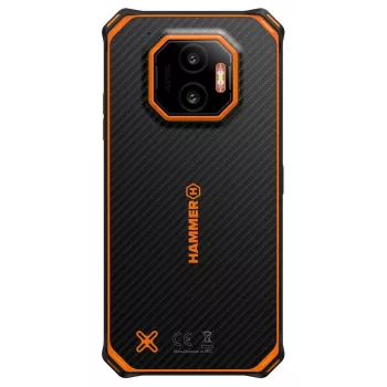 Išmanusis telefonas HAMMER Energy X2 — Android 15, MediaTek Helio G81, 6,1 colio 1560×720 IPS, 6 GB RAM, 128 GB, Dual SIM, 4G, 50 MP, 5000 mAh, IP68