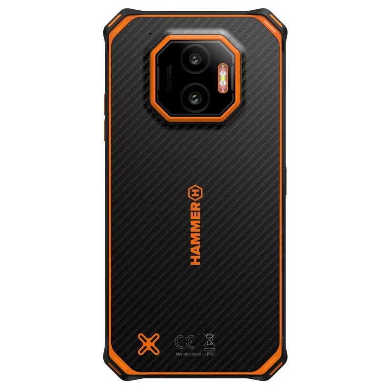 Išmanusis telefonas HAMMER Energy X2 — Android 15, MediaTek Helio G81, 6,1 colio 1560×720 IPS, 6 GB RAM, 128 GB, Dual SIM, 4G, 50 MP, 5000 mAh, IP68