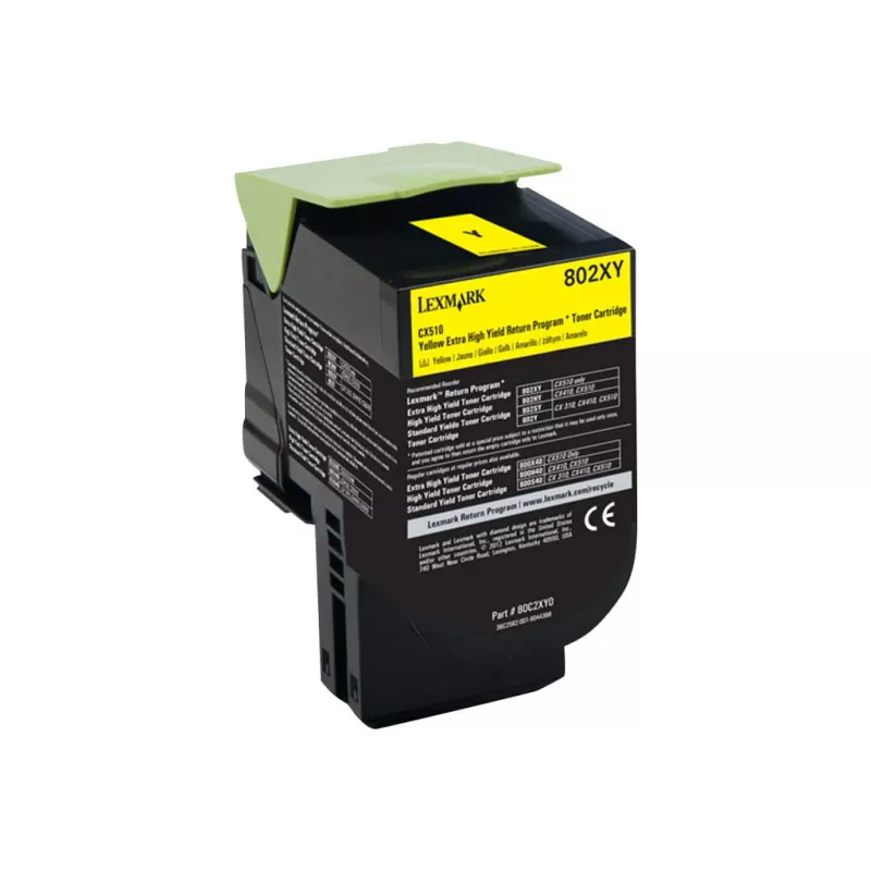 Toner Lexmark Toner Geltona Return Program 80C2XY0 3000 puslapių