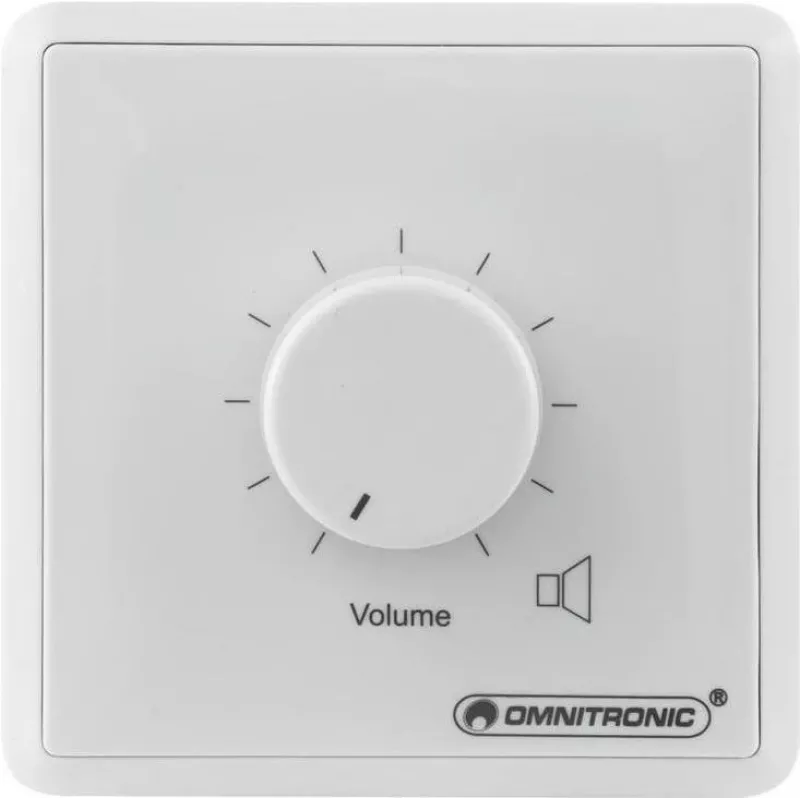 Omnitronic ELA LS-Regler 80711002 10 W mono baltas garsumo reguliatorius viešojo informavimo sistemoms