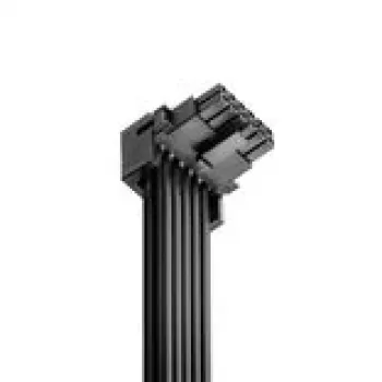 CableMod Basics Universal 12V 2x6 kabelis, 90° jungtis, 16 kontaktų į 16 kontaktų - juodas, 60 cm, var. B