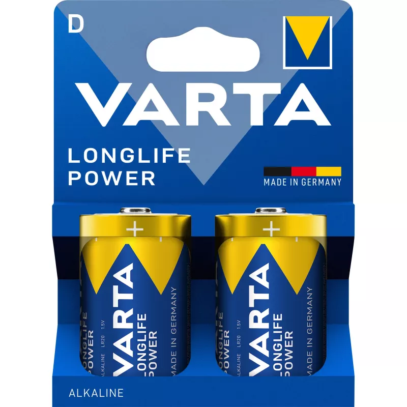 Baterija Varta LONGLIFE Power D — 2 vnt.