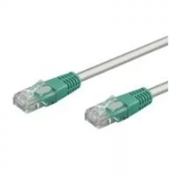 Wentronic Goobay CAT 5e Crossover-komutacinis kabelis, U/UTP, Pilka, Žalia, Pilkai žalia, 0,5 m - CCA vario mišinys (68860)