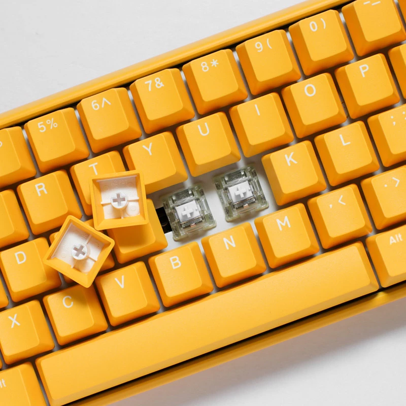 Ducky One 3 Yellow Gaming Keyboard RGB LED MX-Clear US