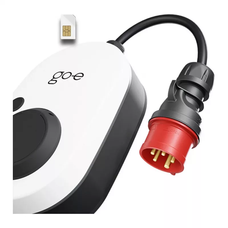 go-e Gemini flex 2.0 Juoda White Wall Charger 11000W Type 2