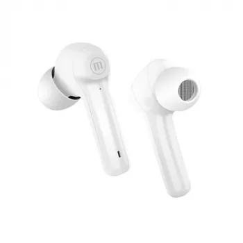 Maxell Dynamic+ belaidės ausinės su įkrovimo dėklu Bluetooth baltos