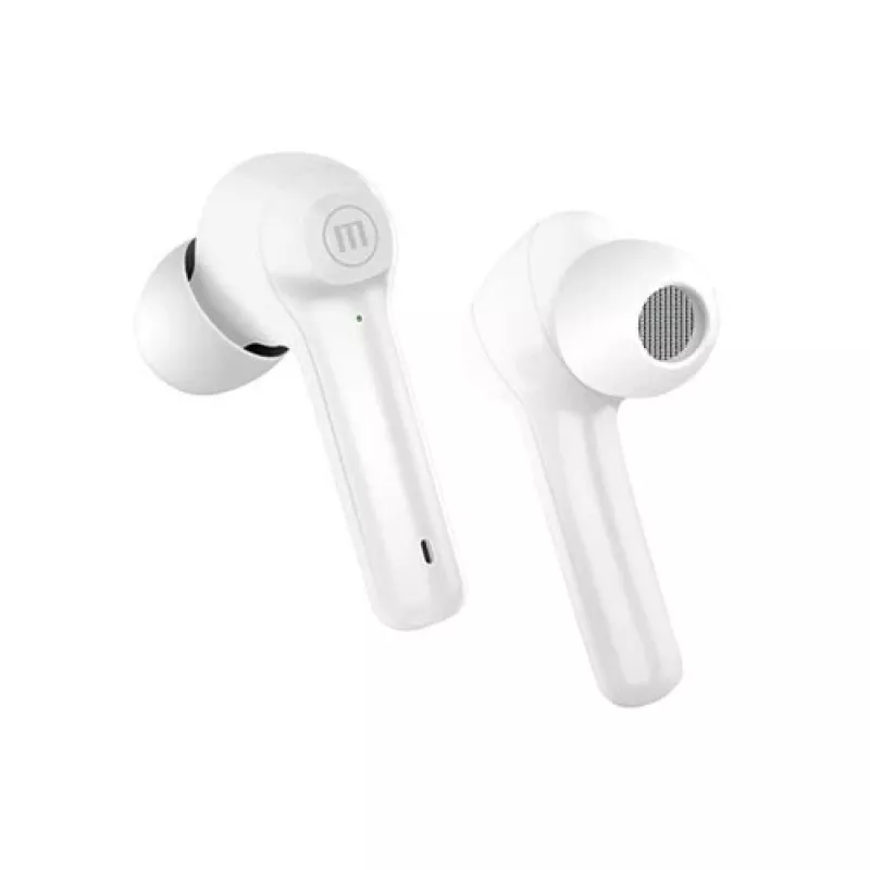 Maxell Dynamic+ belaidės ausinės su įkrovimo dėklu Bluetooth baltos