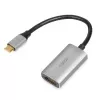 IBOX USB-C į HDMI adapterio laidas, modelis IACFAK, USB-C (vyriška) į HDMI (moteriška), 4K 60Hz, tiesios jungtys, sidabrinis