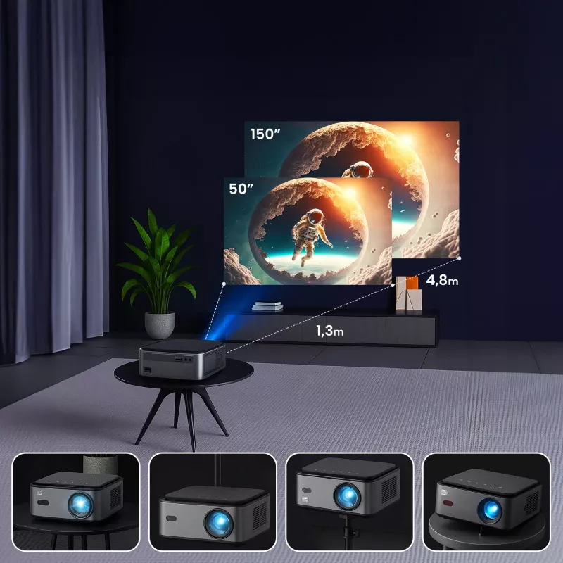 Extralink Projector Smart Life Vision Pro 450 ANSI, 1080p, Android 9.0