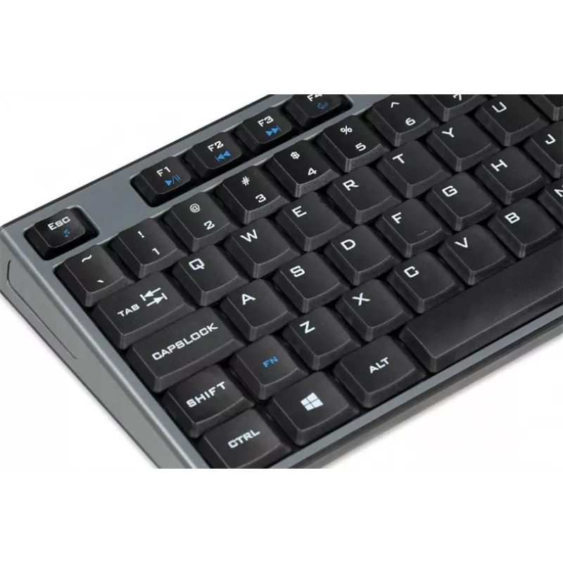 IBOX Desktop Kit Pro belaidė klaviatūra ir pelė, QWERTY viso dydžio 104 klavišai, 2,4 GHz, 1200 DPI, juoda