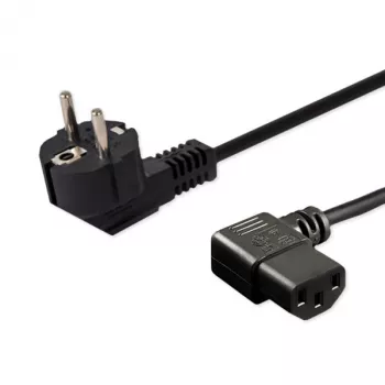 Maitinimo kabelis SAVIO CL-115 IEC C13 į kištuką, 1,2 m, juodas