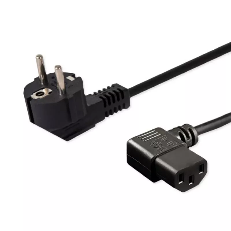 Maitinimo kabelis SAVIO CL-115 IEC C13 į kištuką, 1,2 m, juodas