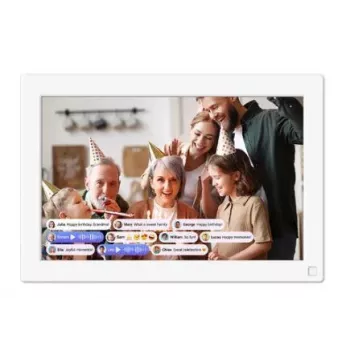 Skaitmeninis nuotraukų rėmelis MYFIRST myFirst Live FF1001SA-WE01 10,1 colio (25,6 cm) IPS jutiklinis ekranas Wi‑Fi 32GB baltas