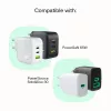 Laidas USB-C-USB-C PowerStream 100W pynė 1,2m balta