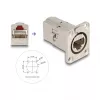DeLOCK 67062 D tipo RJ45 Cat.6A STP įmontuota jungtis, metalinė